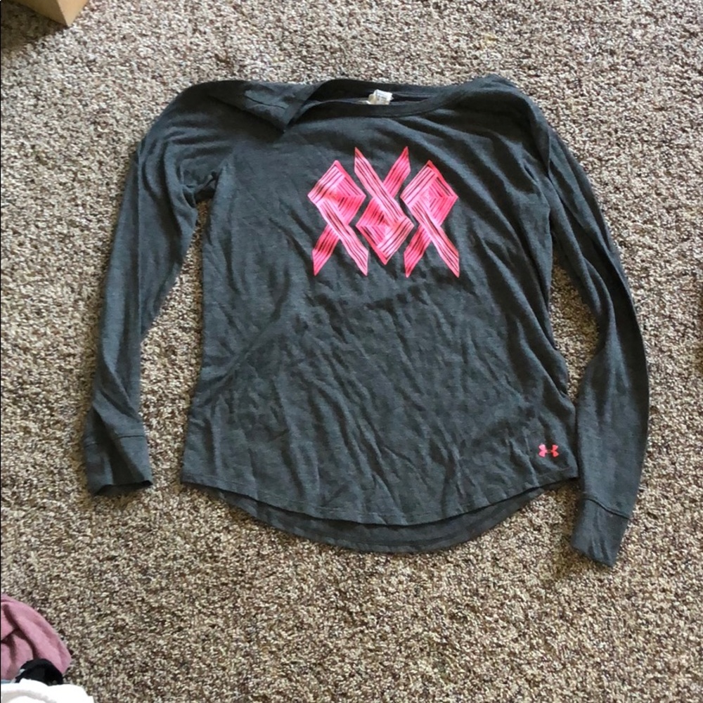 Pink ribbon long sleeve